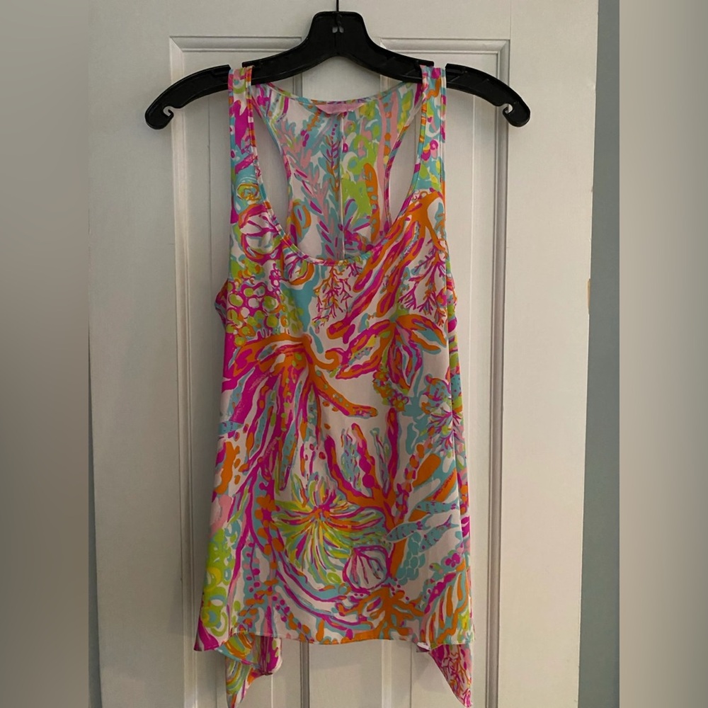 Lilly Pulitzer Scuba to Cuba Sarina Sleeveless top